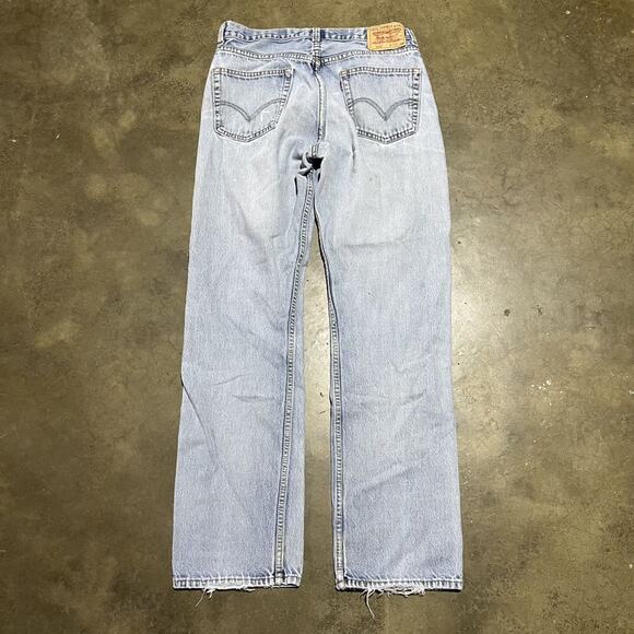 Vintage Y2k Levi's 505 Blue Regular Fit Jeans 32x33 - Picture 3 of 5